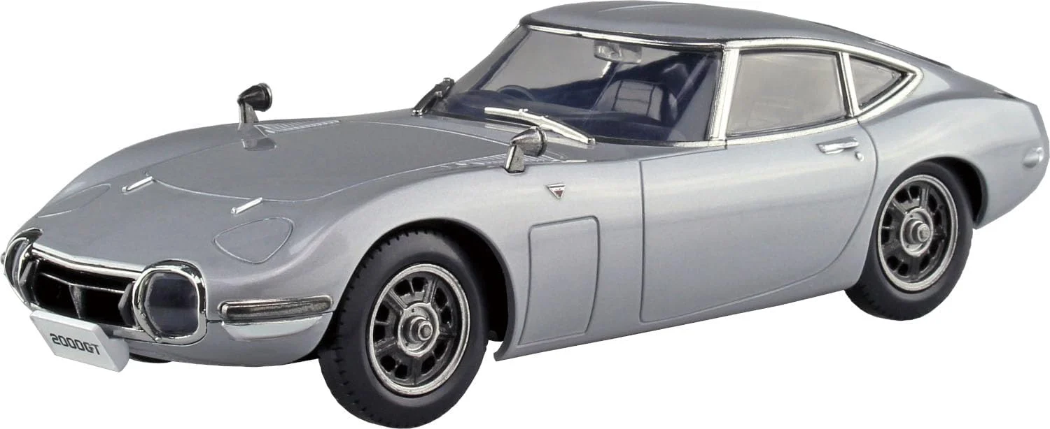 Aoshima 1/32 Easy Plastic Snap Kit No.06-SS Toyota 2000GT Thunder Silver Metallic - Image 4