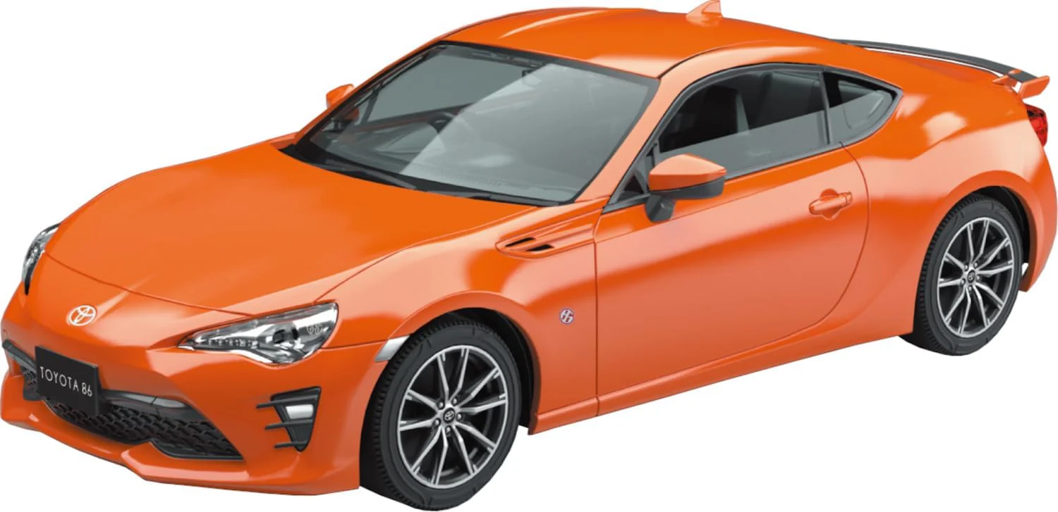 Aoshima 1/32 Easy Plastic Snap Kit No.08-OR Toyota 86 Orange Metallic - Image 9