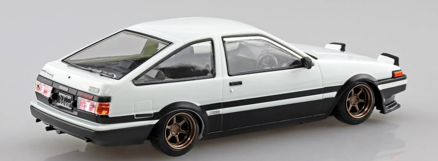 Aoshima 1/32 Easy Plastic Snap Kit No.11CU-WB Toyota Sprinter Trueno Custom (High Tech Two-tone) - Image 10