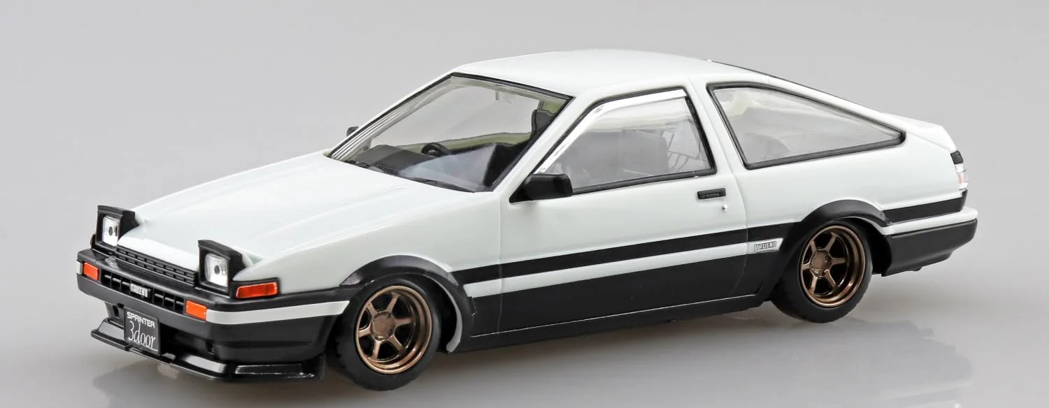 Aoshima 1/32 Easy Plastic Snap Kit No.11CU-WB Toyota Sprinter Trueno Custom (High Tech Two-tone) - Image 9