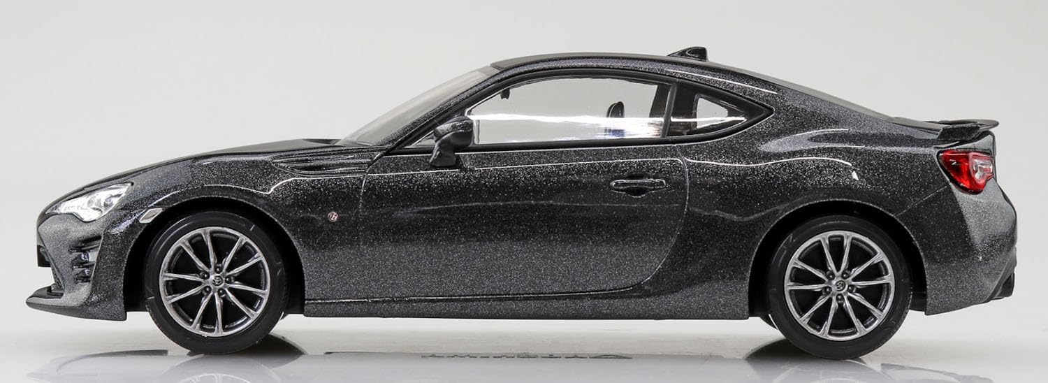 Aoshima 1/32 Raku Plastic Snap Kit No.08-DG Toyota 86 Dark Gray Metallic - Image 8