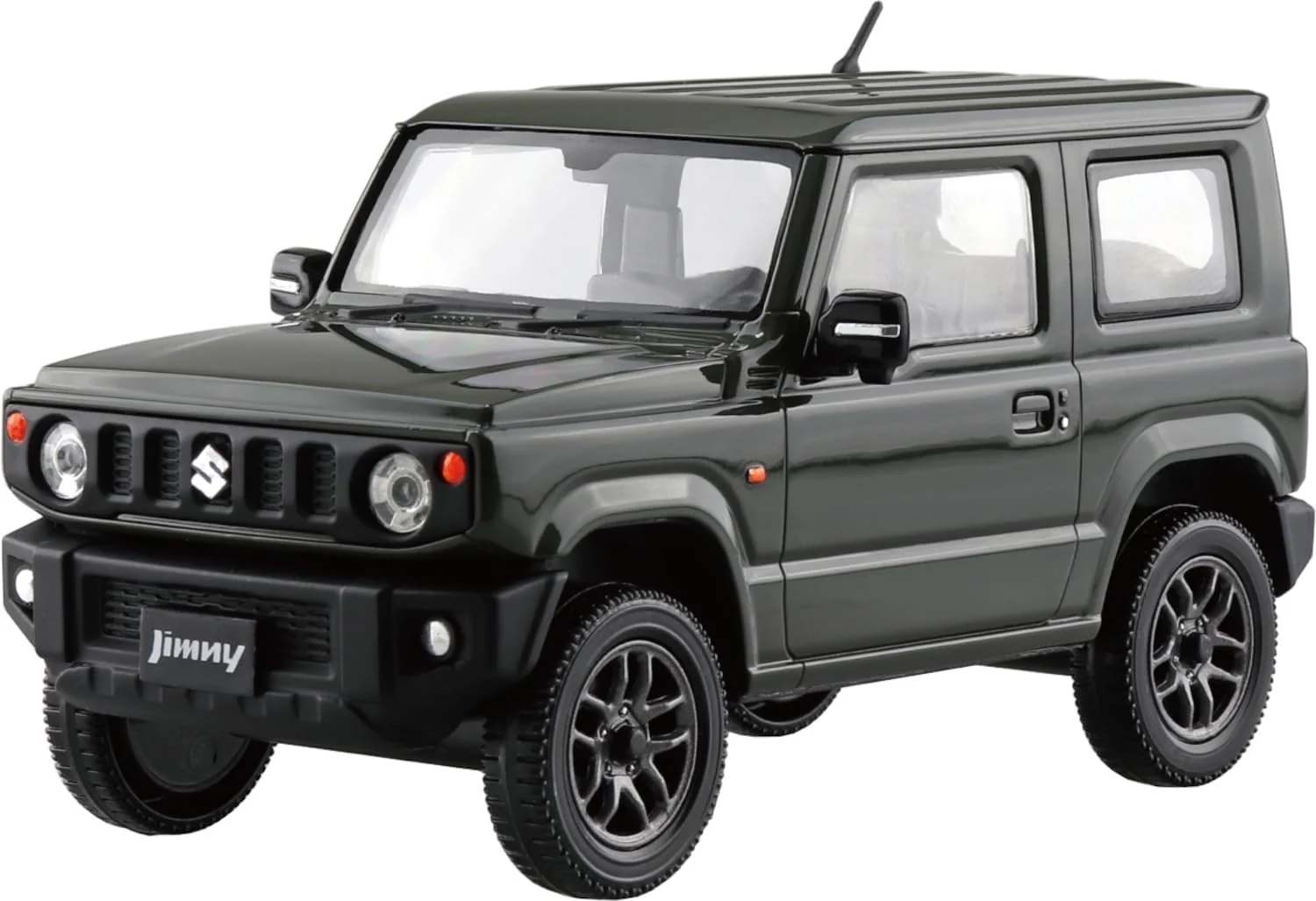 Aoshima 1/32 Raku Plastic Snap Kit No.09-JG Suzuki JB64 Jimny Jungle Green - Image 4