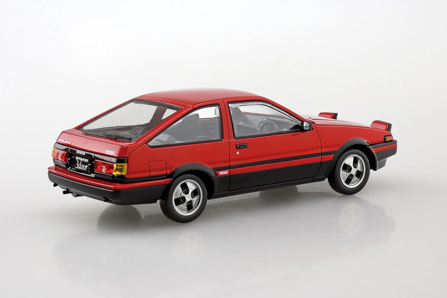 Aoshima 1/32 RakuPla Snap Kit No.11-RB Toyota Sprinter Trueno High Flash Two Tone - Image 4