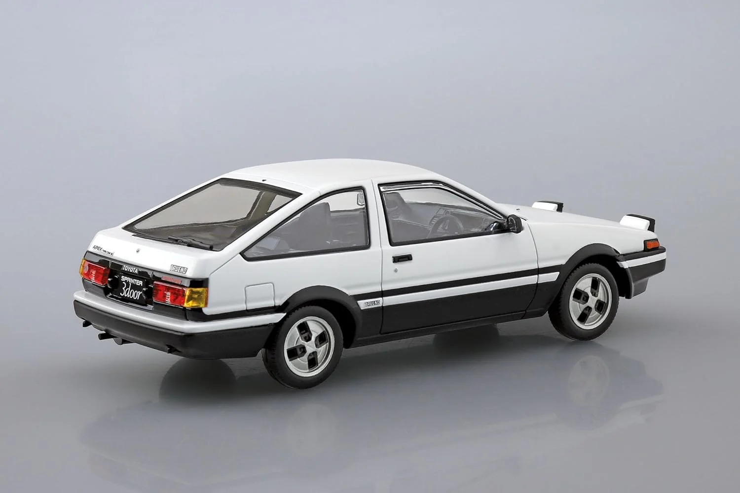 Aoshima 1/32 RakuPla Snap Kit No.11-WB Toyota Sprinter Trueno Hi-Tech Two-Tone - Image 4