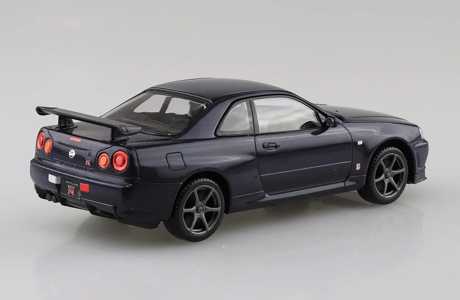 Aoshima 1/32 RakuPla Snap Kit No.12-MP Nissan R34 Skyline GT-R Midnight Purple - Image 4