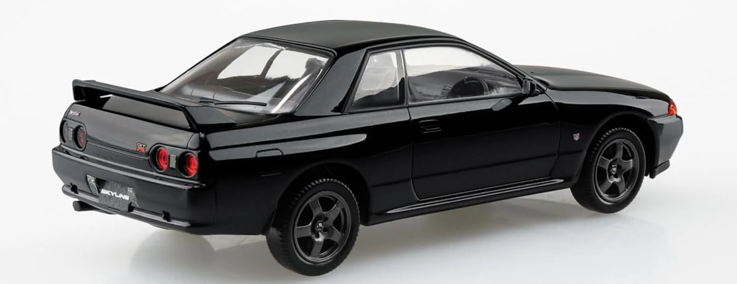 Aoshima 1/32 RakuPla Snap Kit No.14-BP Nissan R32 Skyline GT-R Black Pearl Metallic - Image 3