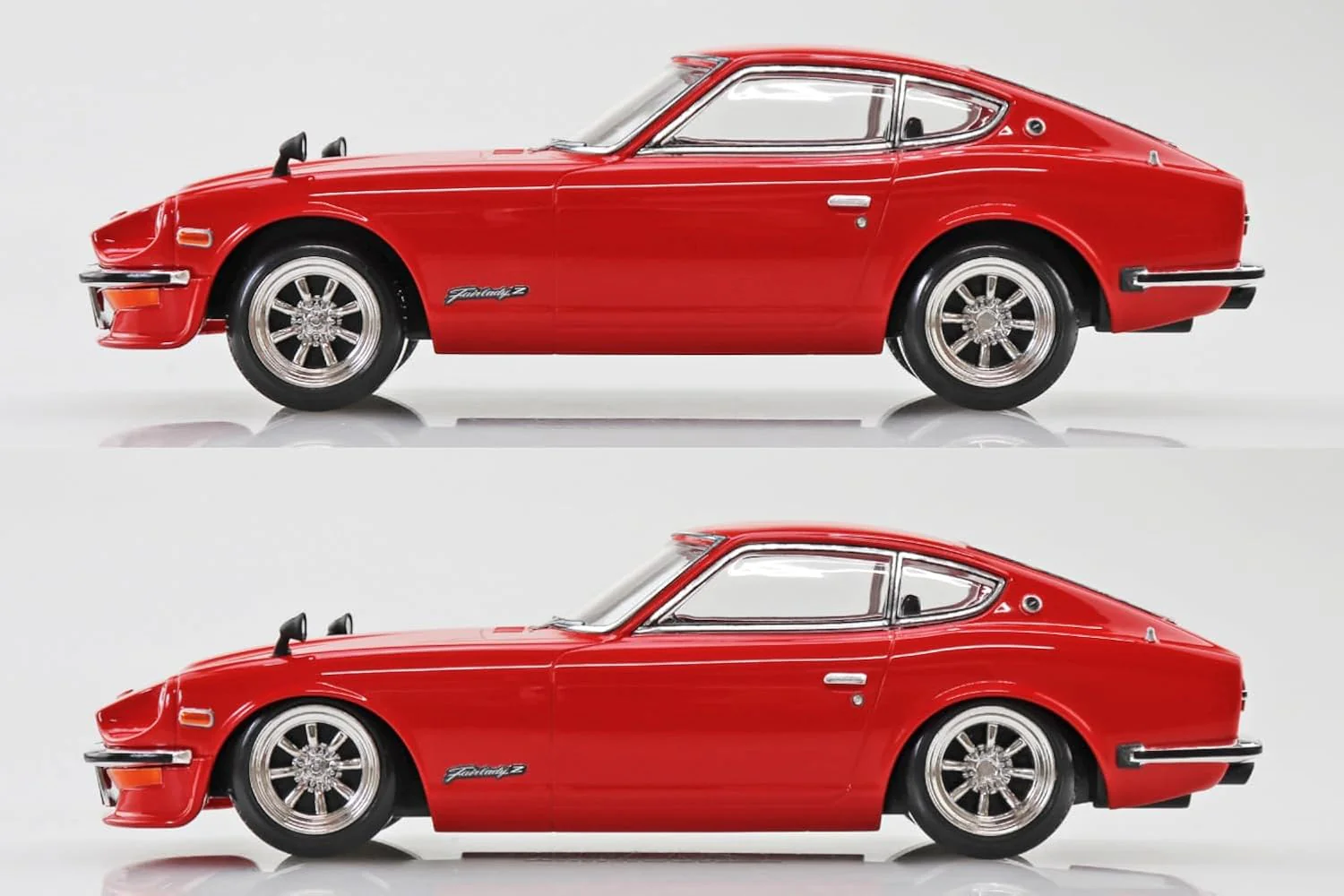 Aoshima 1/32 RakuPla Snap Kit No.15CU-RD Nissan S30 Fairlady Z Custom (Red) - Image 6