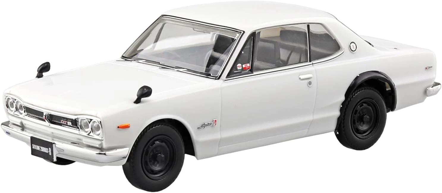 Aoshima 1/32 RakuPla Snap Kit No.16-WH Nissan C10 Skyline 2000GT-R (White)