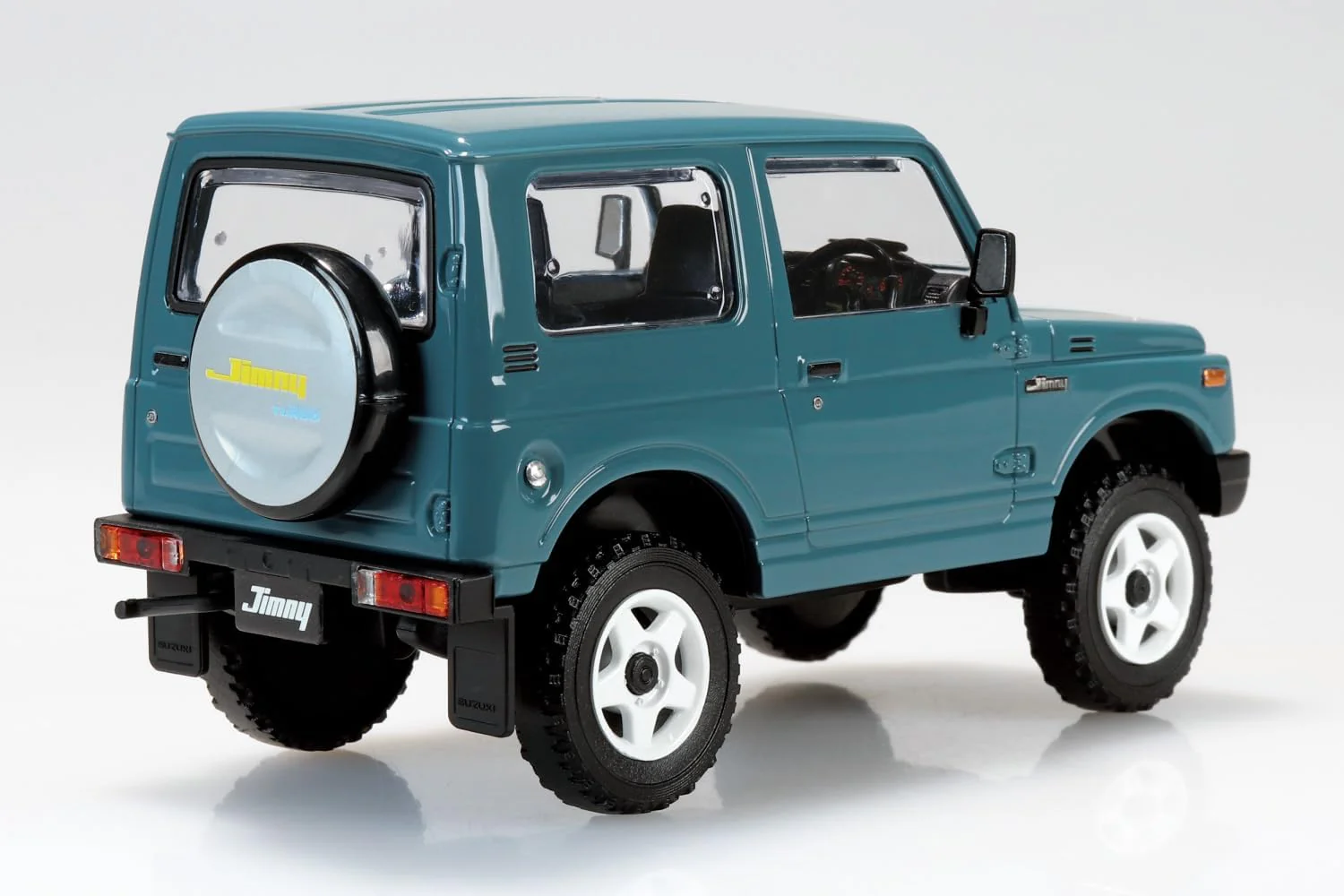 Aoshima 1/32 RakuPla Snap Kit No.18CU-BG Suzuki JA11 Jimny Custom Wheel (Blue Gray) - Image 3