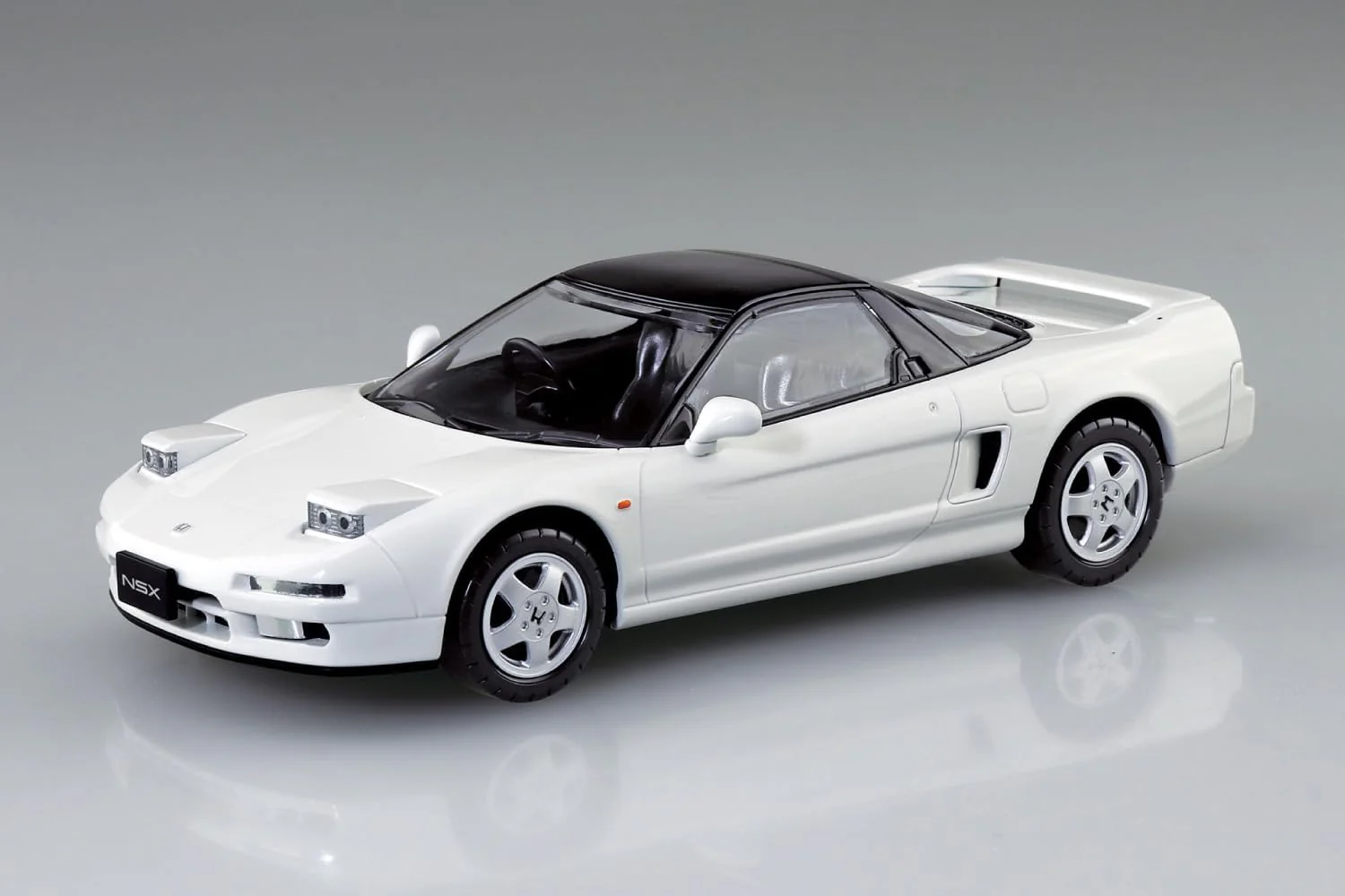 Aoshima 1/32 RakuPla Snap Kit No.19-GW Honda NA1 NSX (Grand Prix White) - Image 3