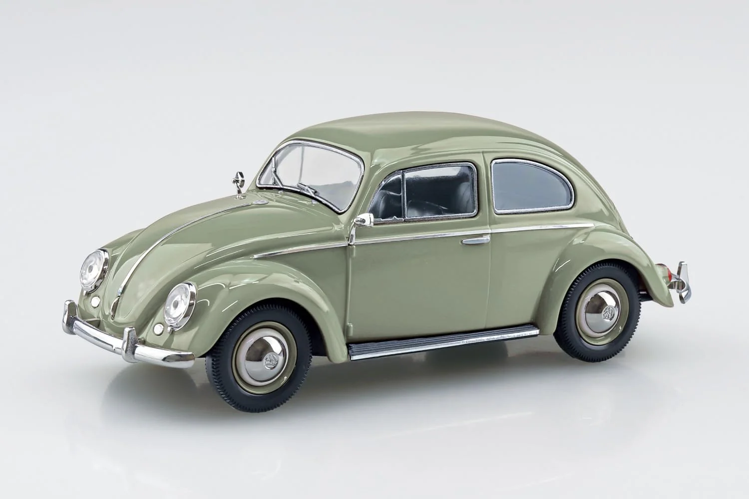 Aoshima 1/32 RakuPla Snap Kit No.20-RG Volkswagen Beetle (Reed Green) - Image 2