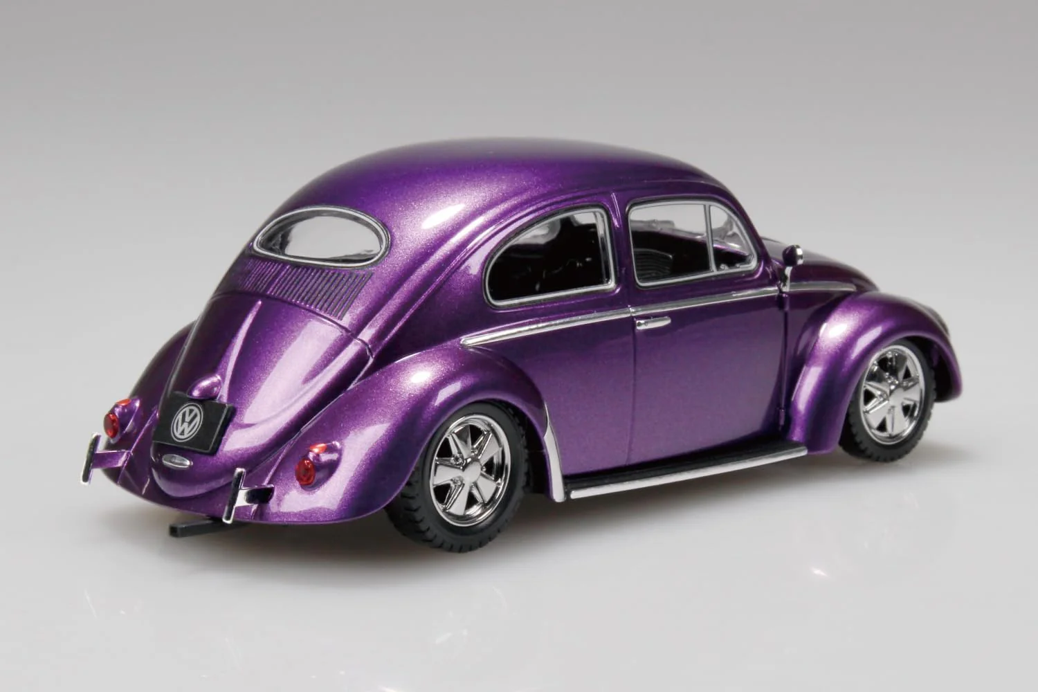 Aoshima 1/32 Rakupla Snap Kit No. 20CU-MP Volkswagen Beetle Custom (Metallic Purple) - Image 3