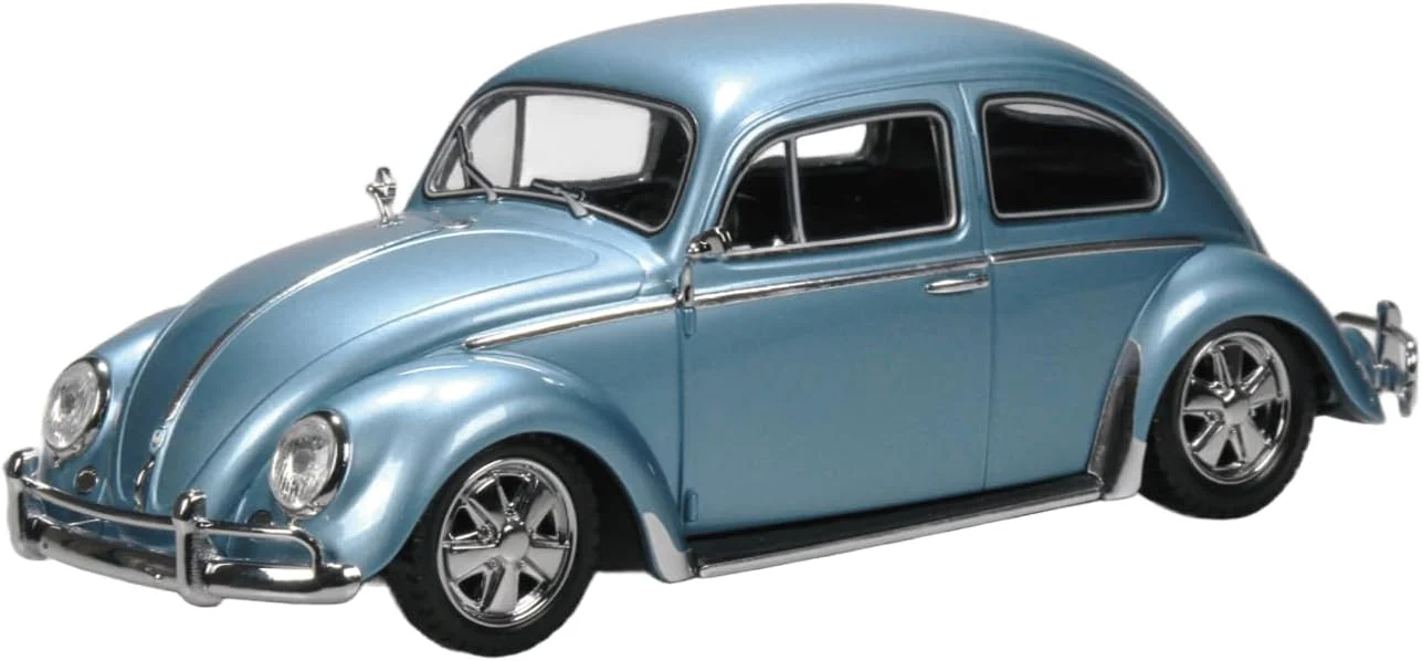 Aoshima 1/32 Rakupla Snap Kit No. 20CU-SS Volkswagen Beetle Custom (Strato Silver)