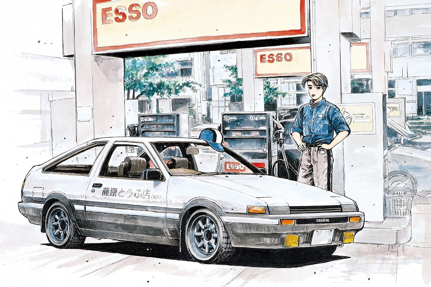 Aoshima 1/32 RakuPla Snap Kit No.CM-1 Initial D Takumi's Hachiroku - Image 2