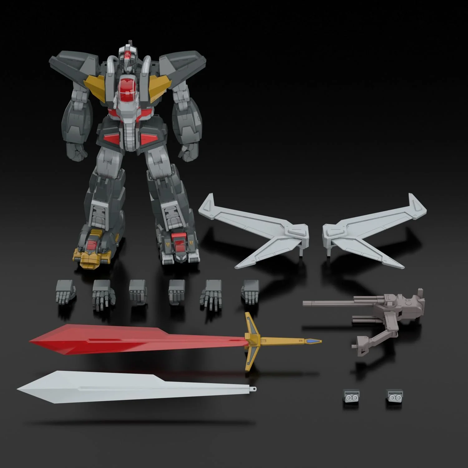 Aoshima ACKS DN-01 Super Beast Machine God Dancouga + Dankuuken Option Parts Set - Image 12
