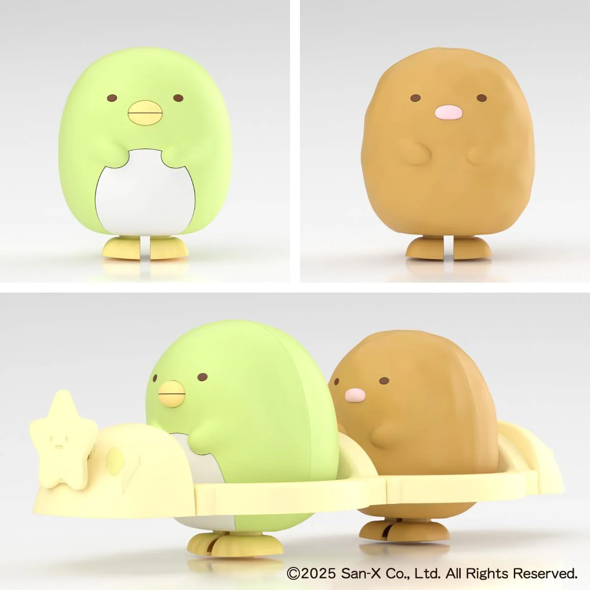 Aoshima RakuPla Sumikkogurashi SU-07 Penguin and Tonkatsu - Image 7