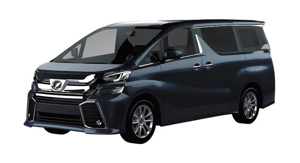 Aoshima Toyota Vellfire (Grayish Blue Mica Metallic) Damage Box