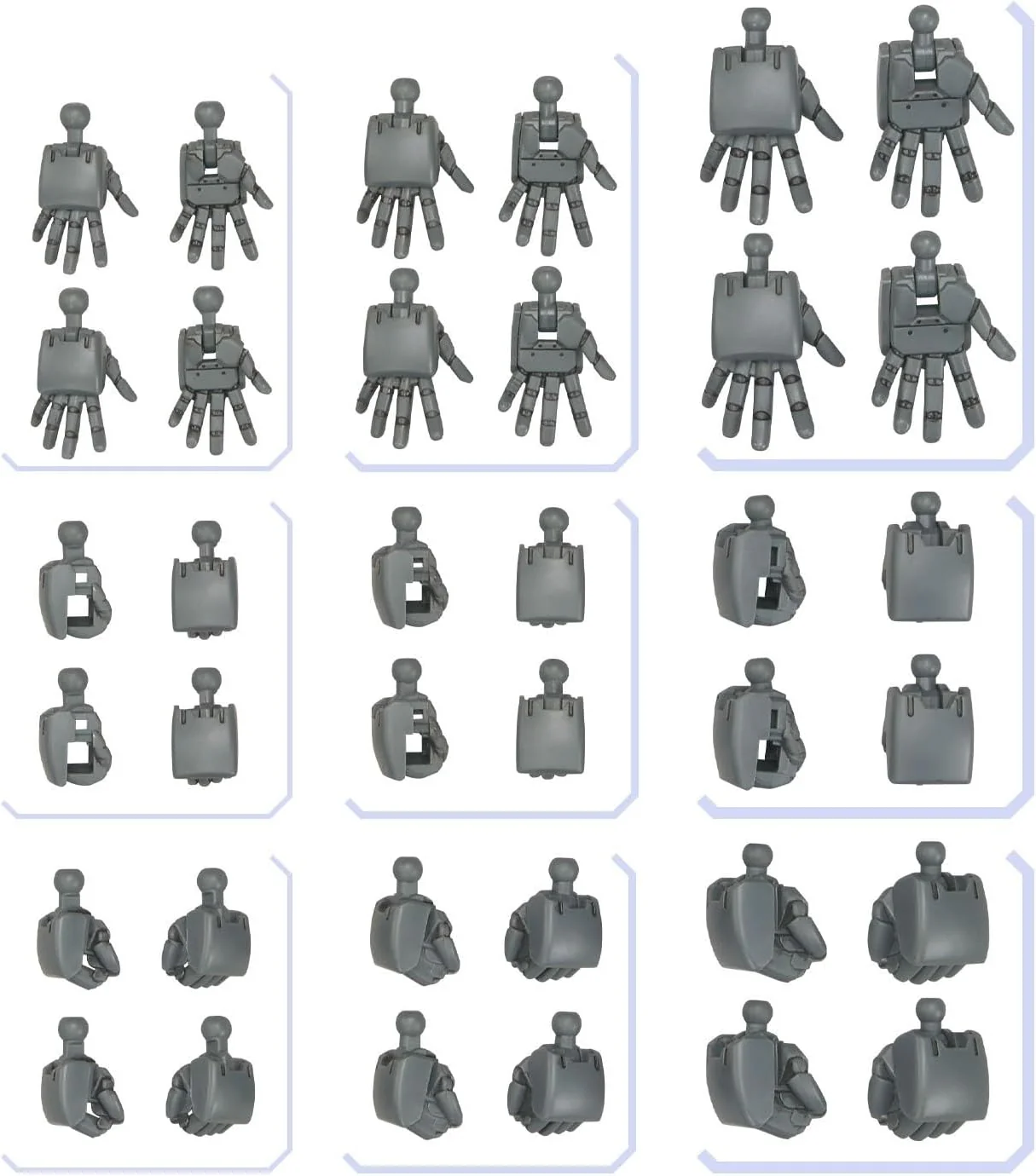Bandai 1/144 Option Parts Set Gunpla 04 (Build Hands Round)