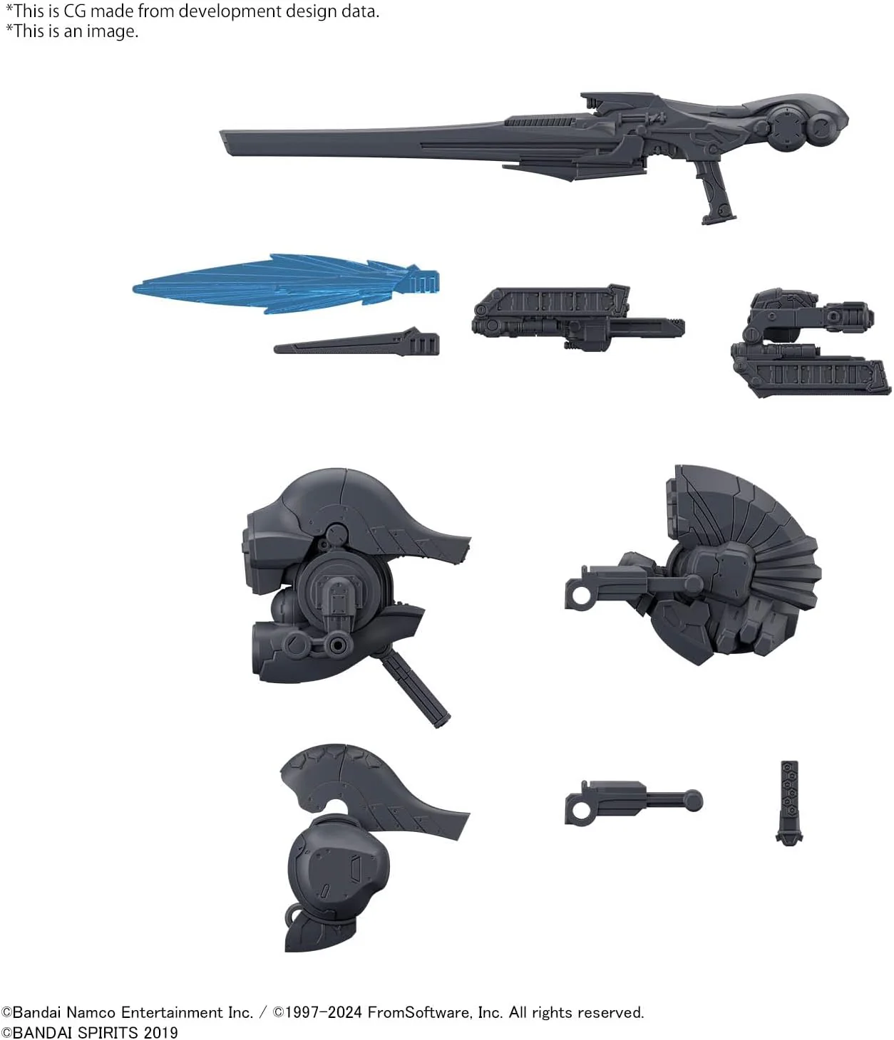 Bandai 30MM AC OP01 OPTION PARTS SET Weapon Set 01 (Armored Core VI Fires of Rubicon) - Image 2
