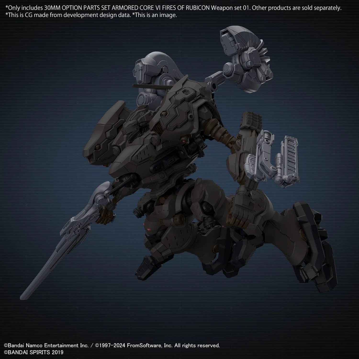 Bandai 30MM AC OP01 OPTION PARTS SET Weapon Set 01 (Armored Core VI Fires of Rubicon) - Image 3