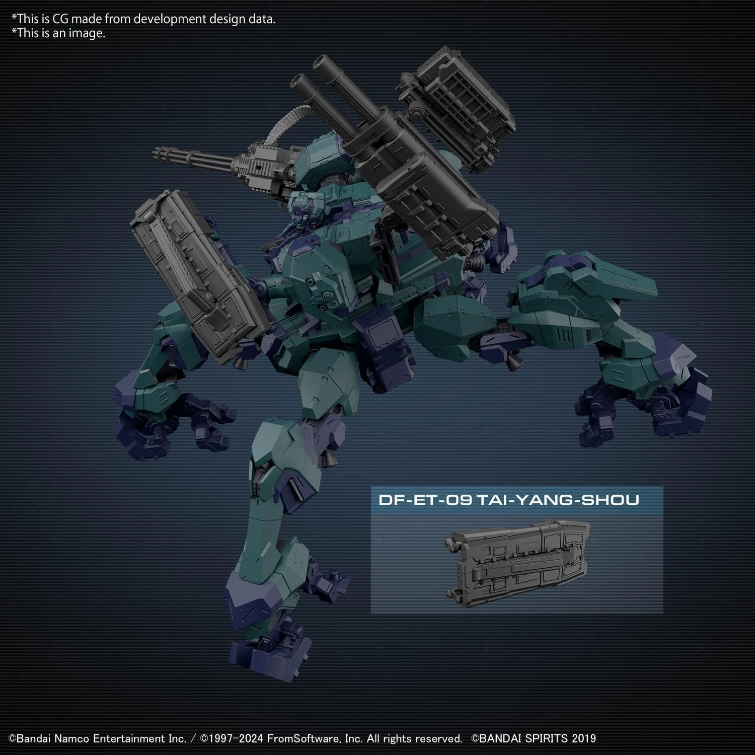Bandai 30MM AC04 Armored Core VI Fires of Rubicon Balam Industries BD-011 Melander Liger Tail - Image 6