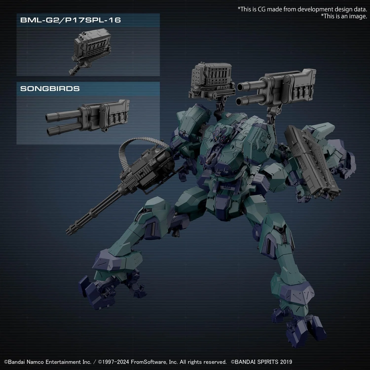 Bandai 30MM AC04 Armored Core VI Fires of Rubicon Balam Industries BD-011 Melander Liger Tail - Image 7