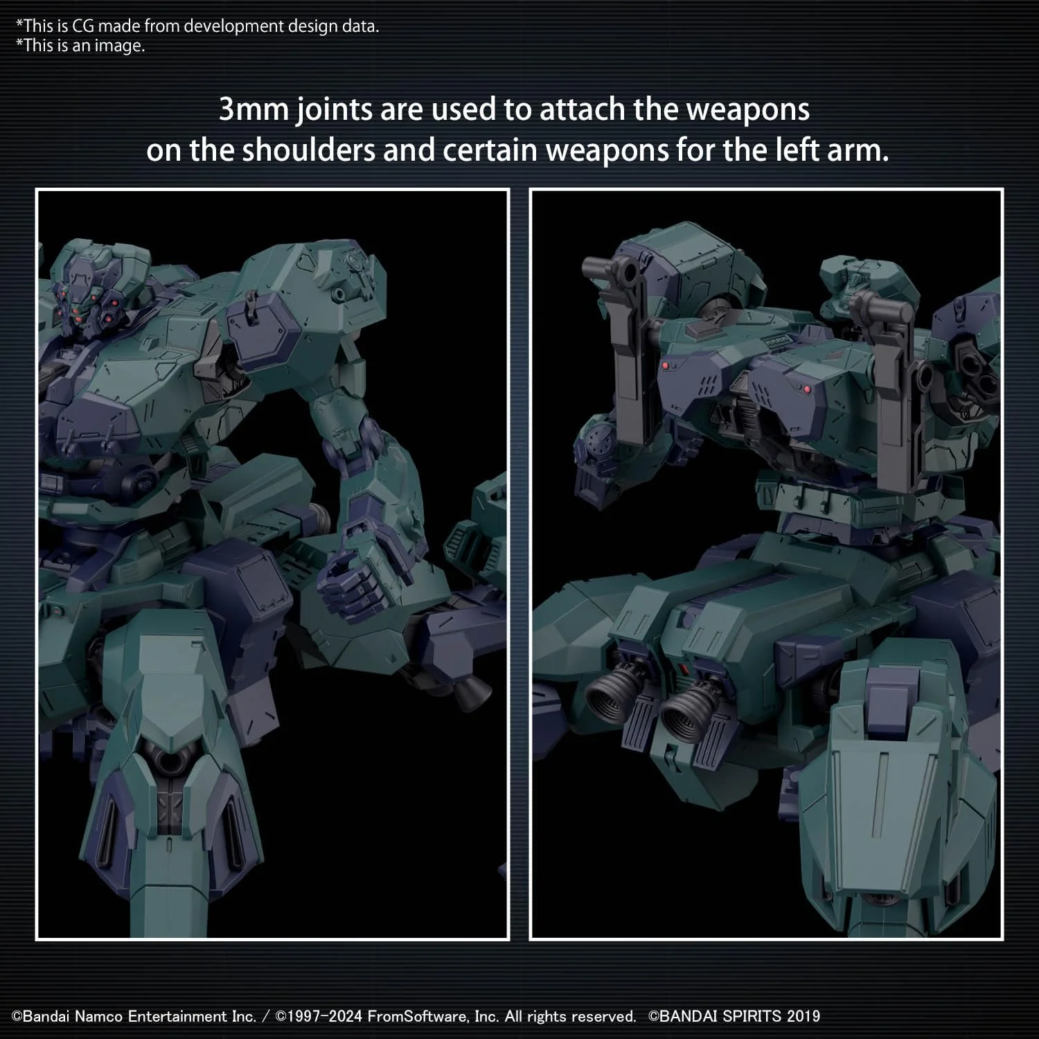 Bandai 30MM AC04 Armored Core VI Fires of Rubicon Balam Industries BD-011 Melander Liger Tail - Image 8