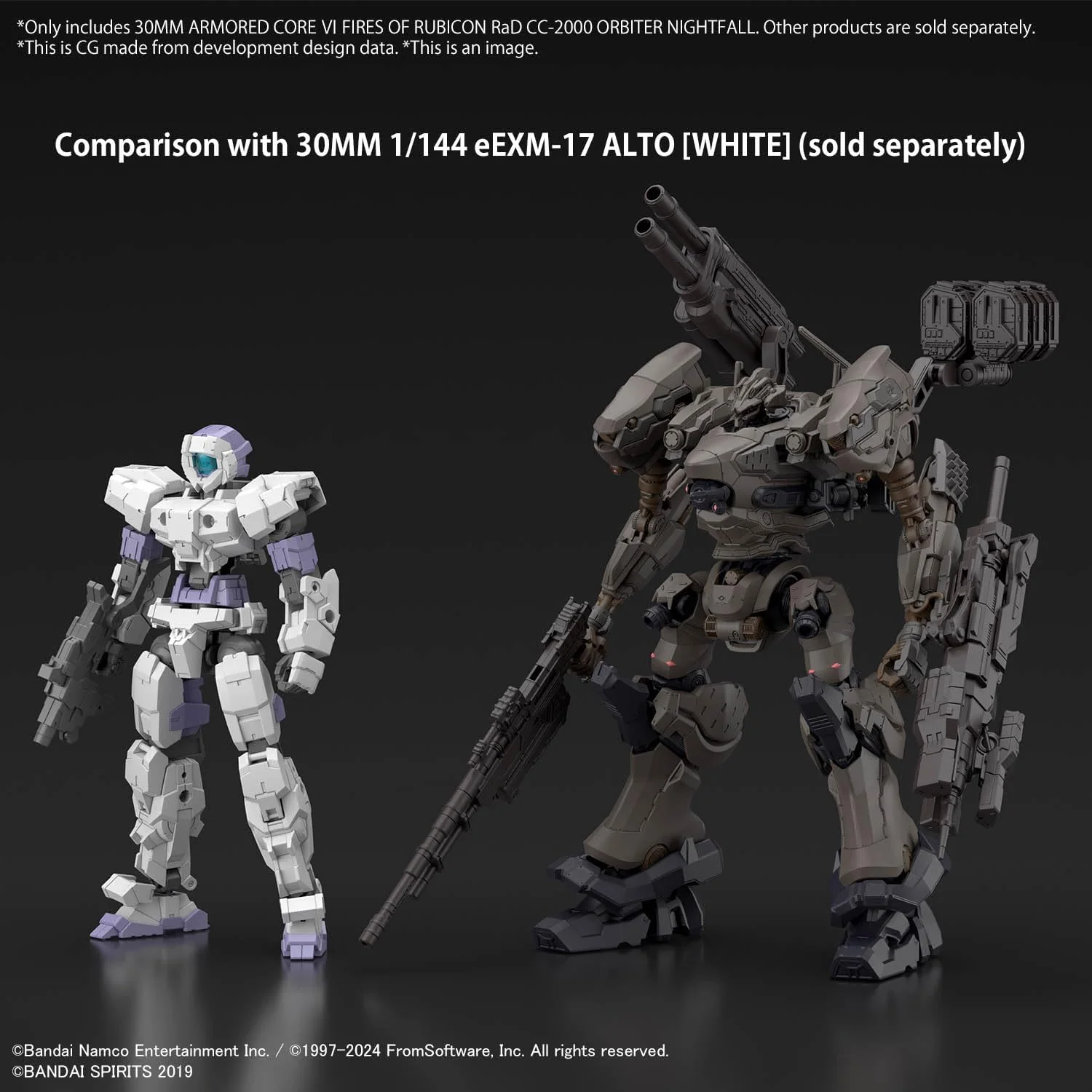 Bandai 30MM ARMORED CORE VI Fires of Rubicon RaD CC-2000 ORBITER Nightfall - Image 11