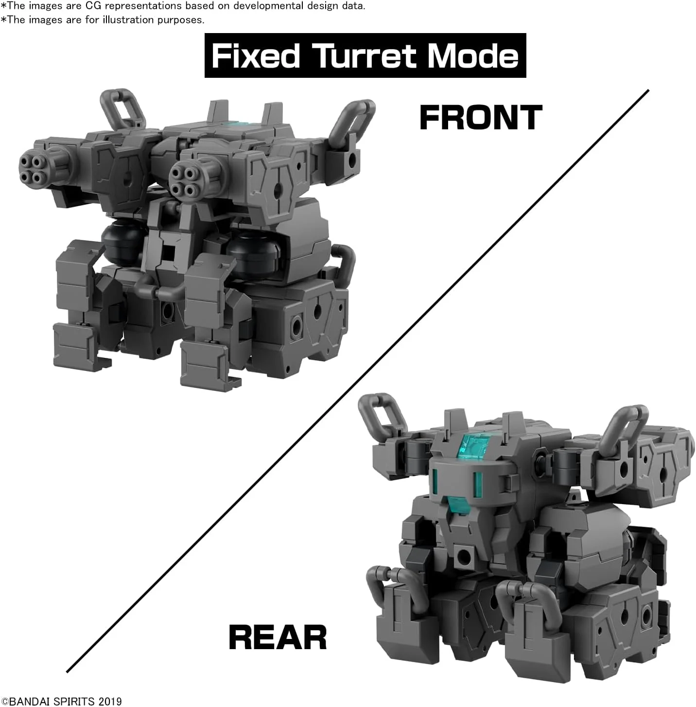 Bandai 30MM EV018 1/144 Exa Vehicle (Small Variable Machine) - Image 4