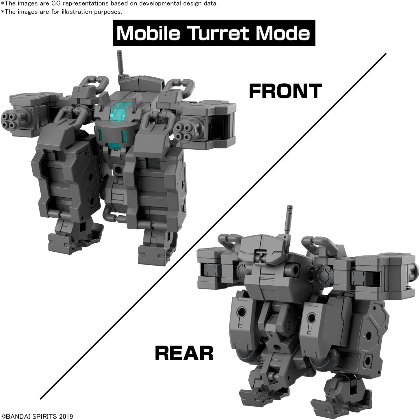 Bandai 30MM EV018 1/144 Exa Vehicle (Small Variable Machine) - Image 5