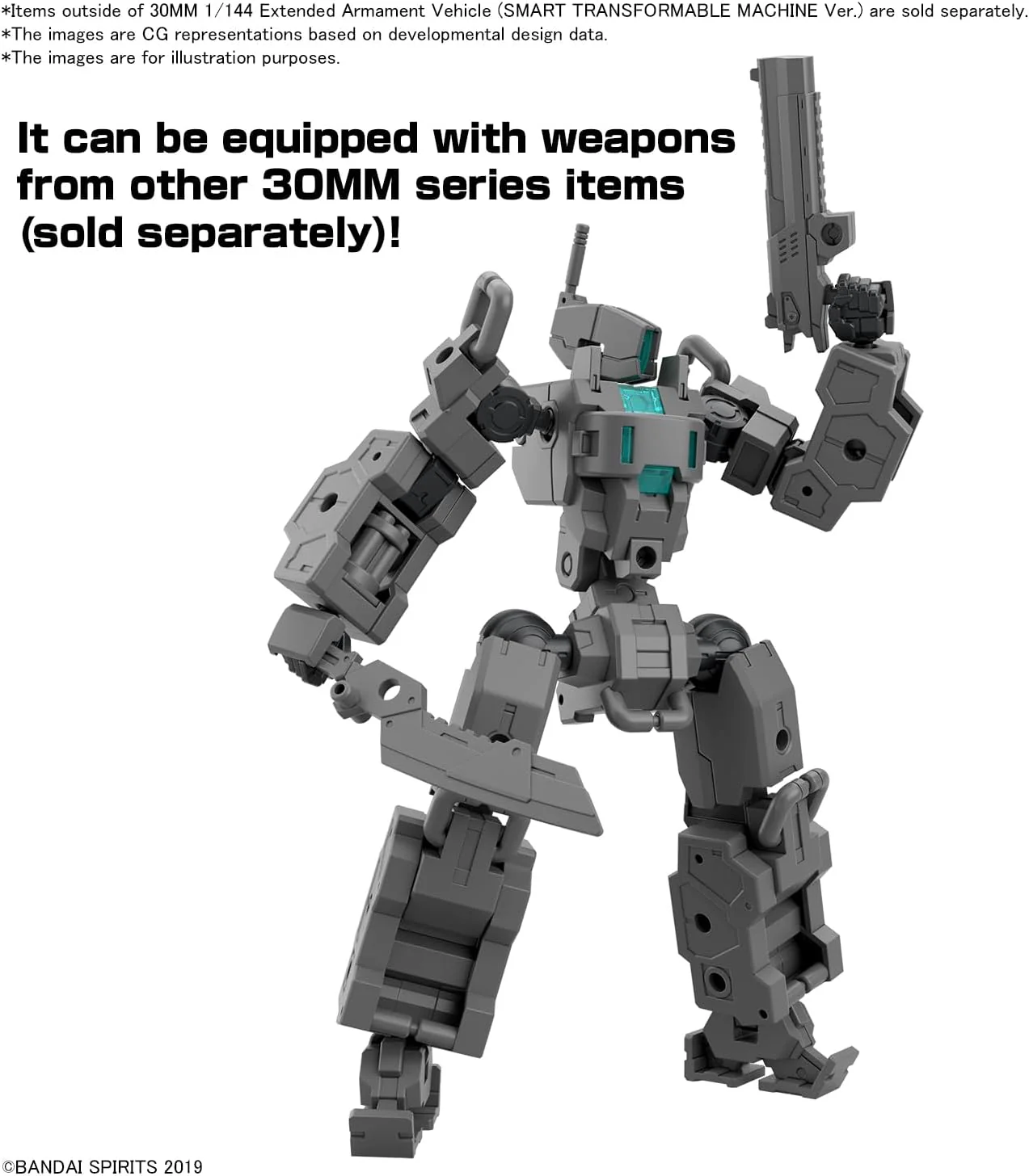 Bandai 30MM EV018 1/144 Exa Vehicle (Small Variable Machine) - Image 8