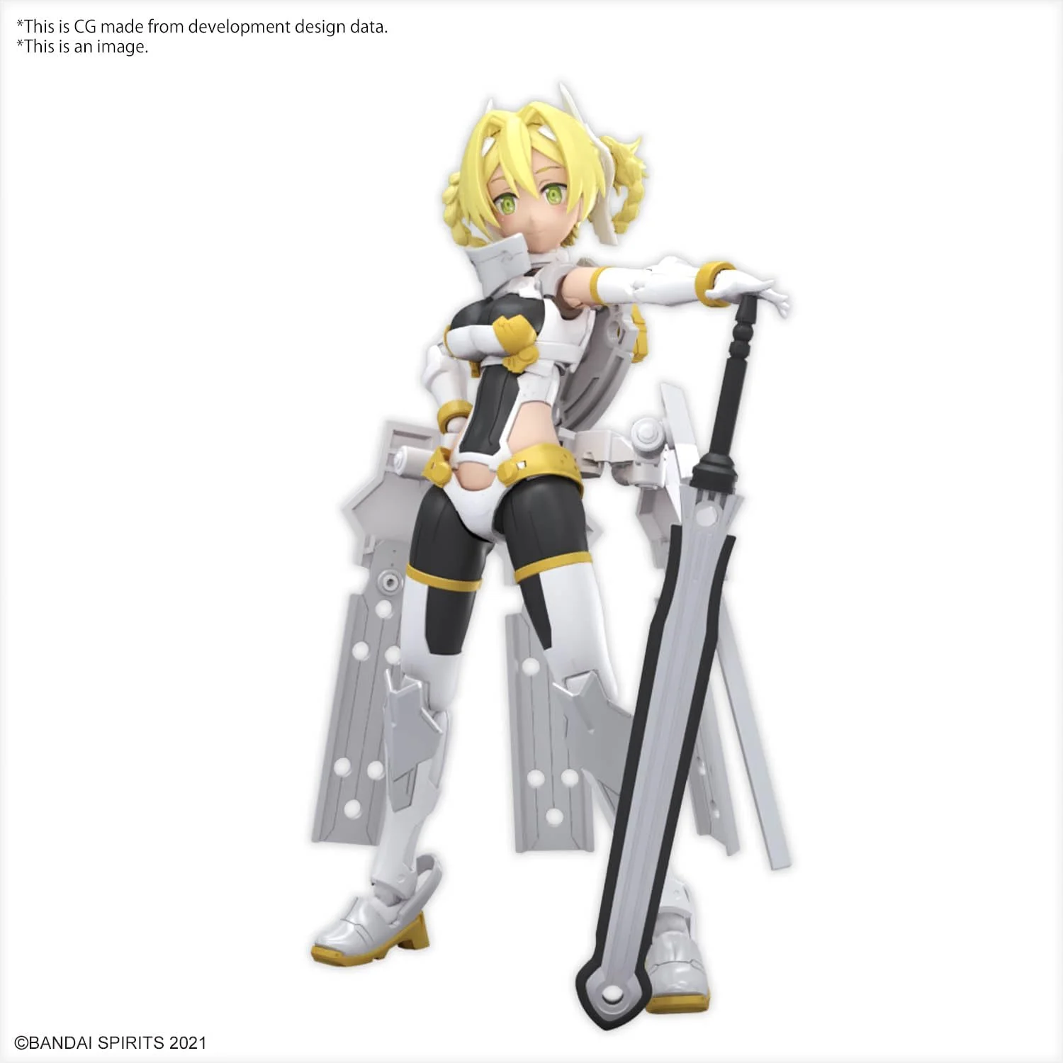 Bandai 30MS 012 SIS-F00 Ufia Color A Color Coded Plastic Model - Image 2
