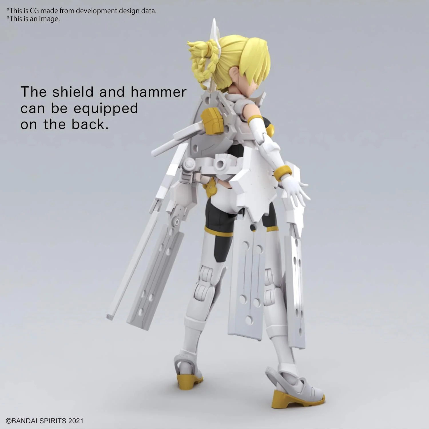 Bandai 30MS 012 SIS-F00 Ufia Color A Color Coded Plastic Model - Image 3