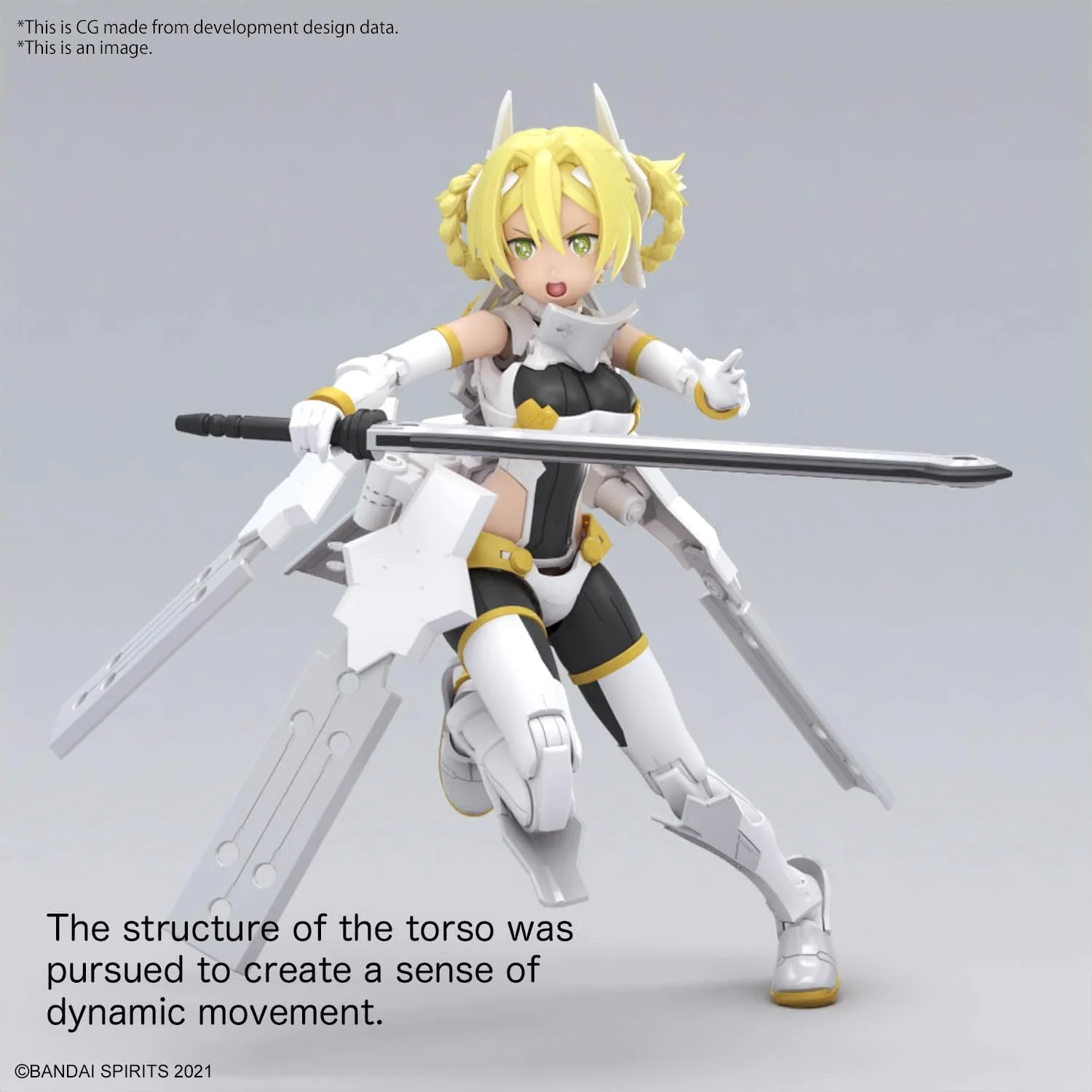 Bandai 30MS 012 SIS-F00 Ufia Color A Color Coded Plastic Model - Image 5