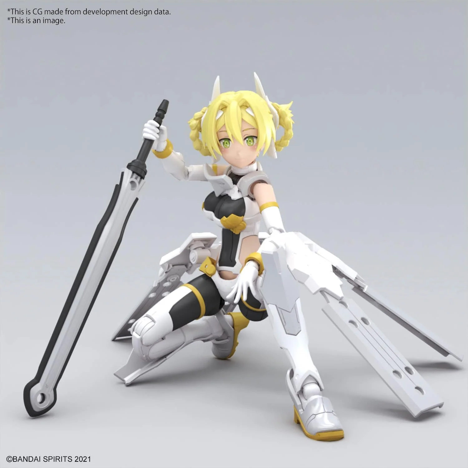 Bandai 30MS 012 SIS-F00 Ufia Color A Color Coded Plastic Model - Image 7