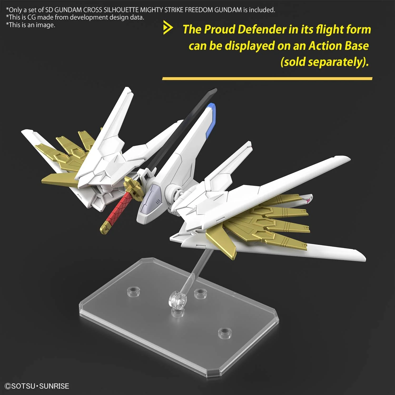 Bandai 671738 SD Gundam Cross Silhouette SDCS Mobile Suit Gundam SEED FREEDOM Mighty Strike Freedom Gundam - Image 11