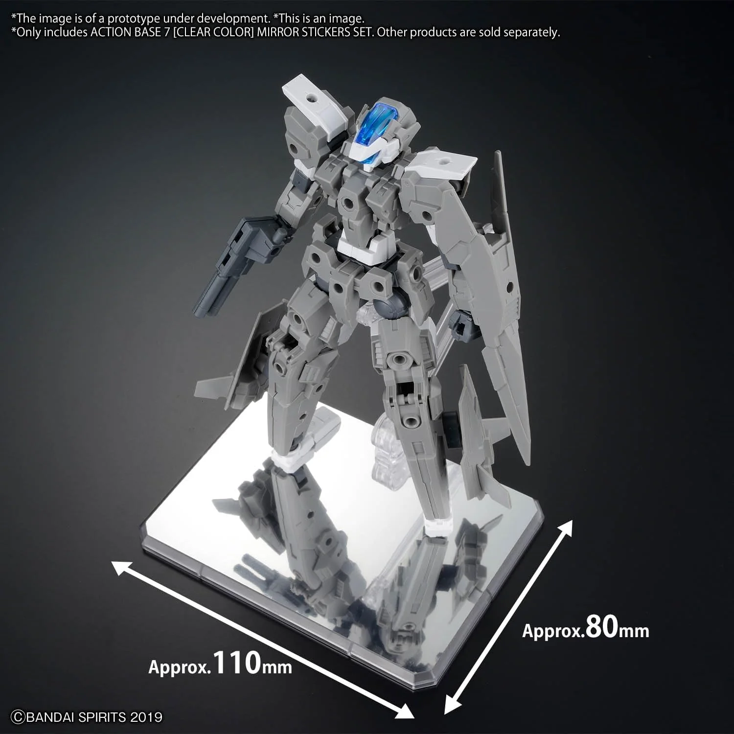 Bandai Action Base 7 (Clear Color) Mirror Stickers Set - Image 6