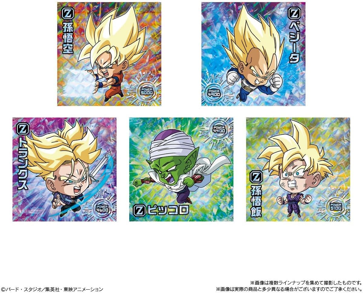Bandai Dragon Ball Super Warrior Sticker Wafer Super 10th Anniversary of Unbelievable Gratitude (1Box 20pcs) - Image 2