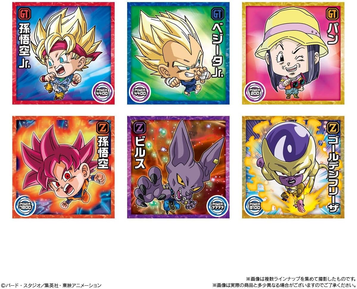 Bandai Dragon Ball Super Warrior Sticker Wafer Super 10th Anniversary of Unbelievable Gratitude (1Box 20pcs) - Image 5