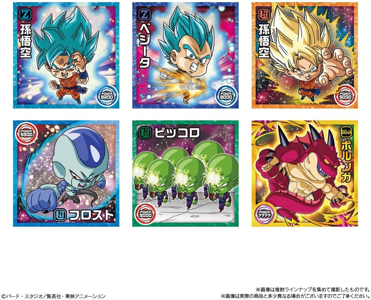 Bandai Dragon Ball Super Warrior Sticker Wafer Super 10th Anniversary of Unbelievable Gratitude (1Box 20pcs) - Image 6