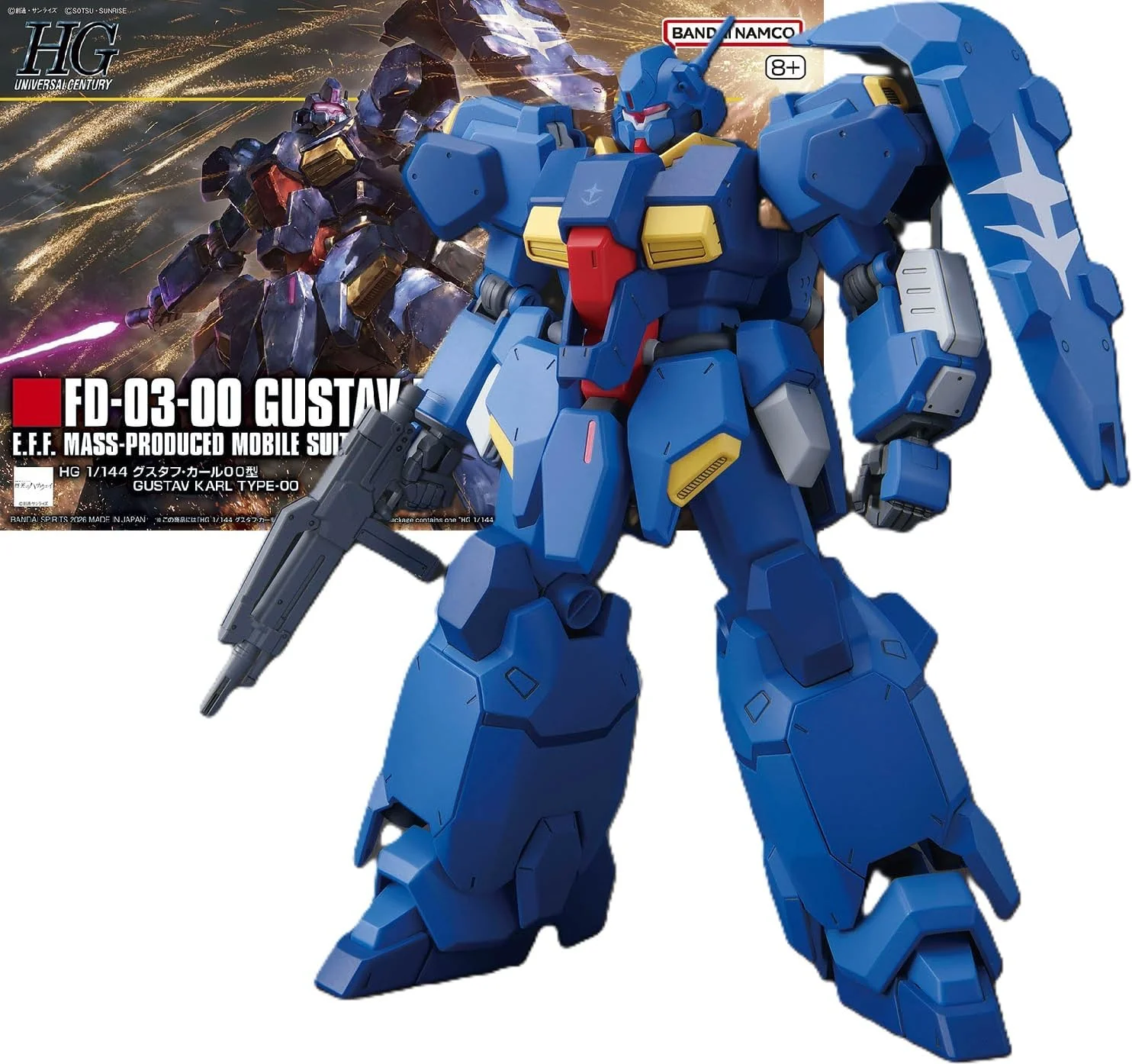 Bandai HGUC264 GUSTAV KARL TYPE-00