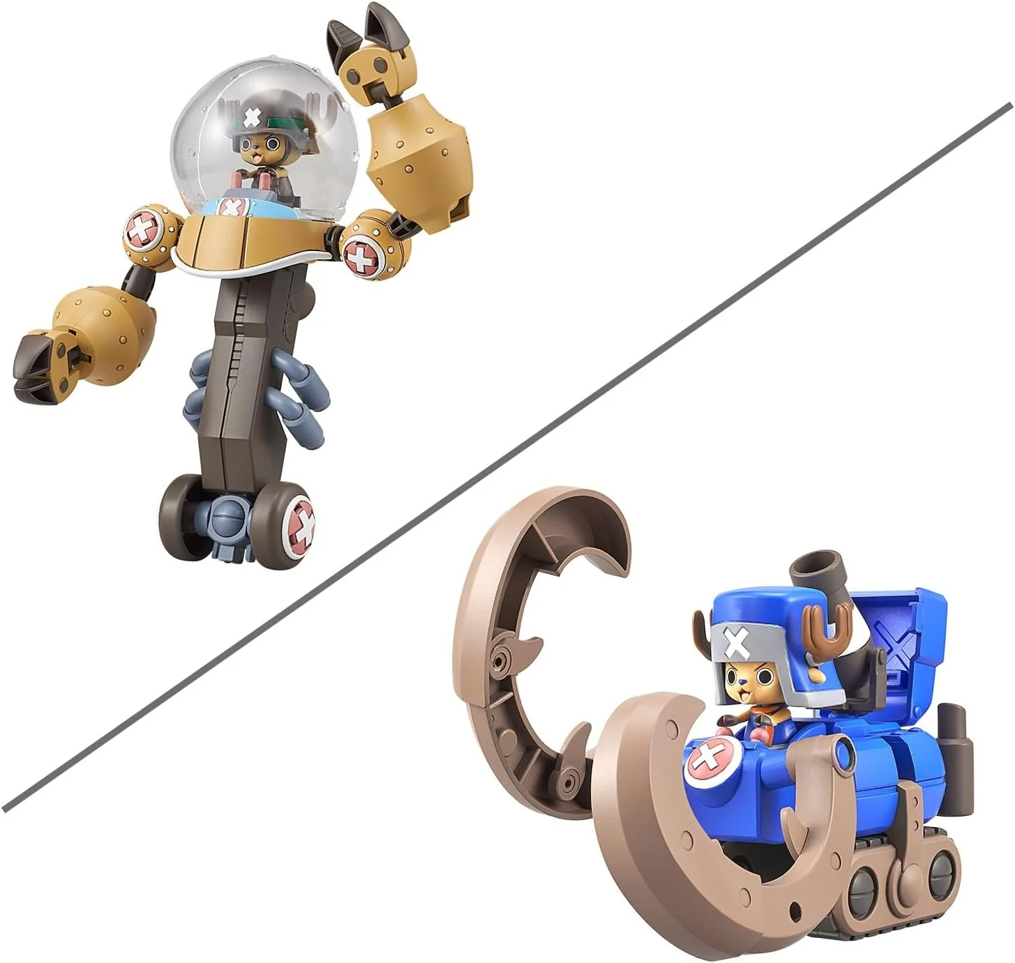Bandai ONE PIECE Chopper Robo Super 2 & 3 (Heavy Armor & Horn Dozer)