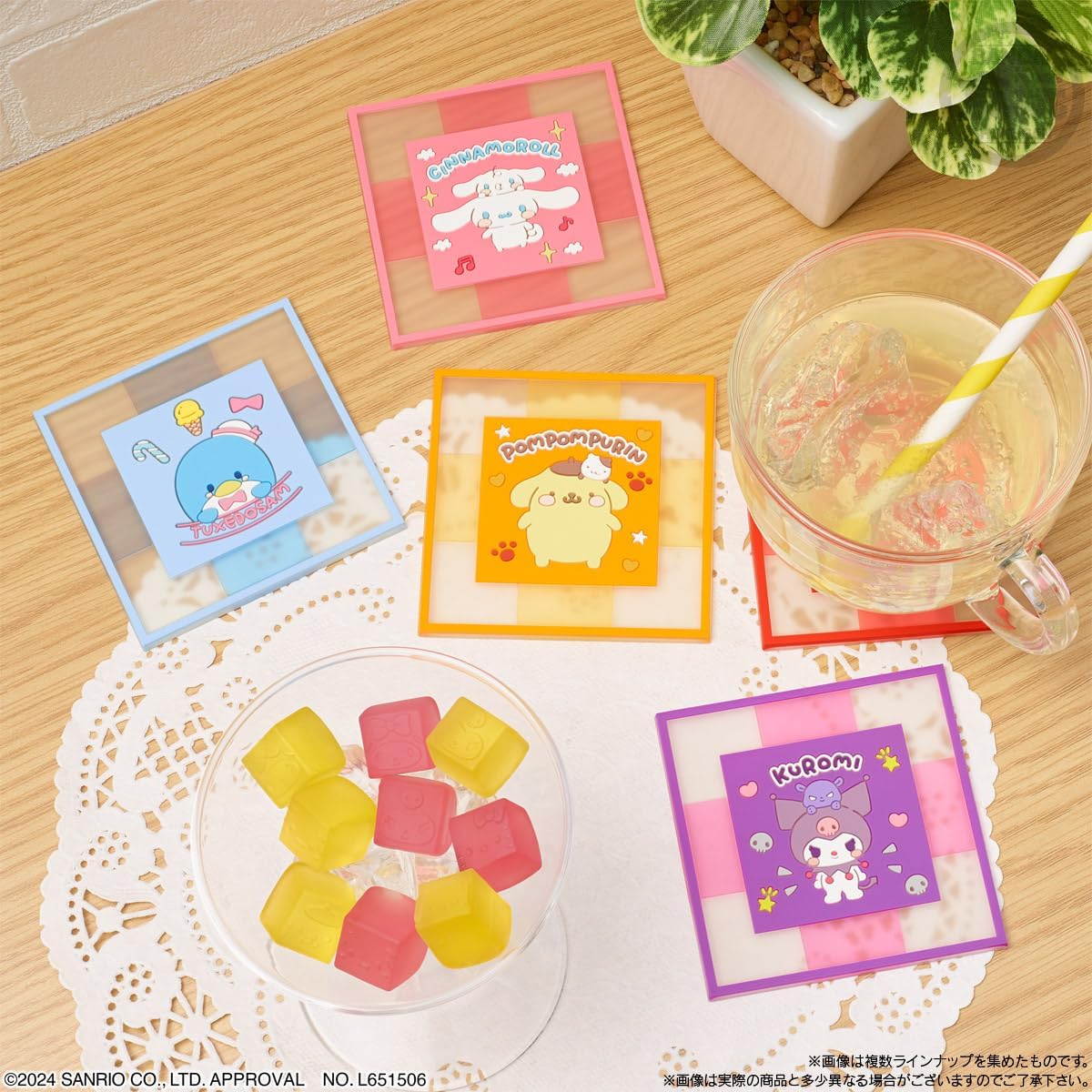 Bandai Sanrio Characters CLEARSQUARE Gummy & Coaster (1Box 12pcs) - Image 5