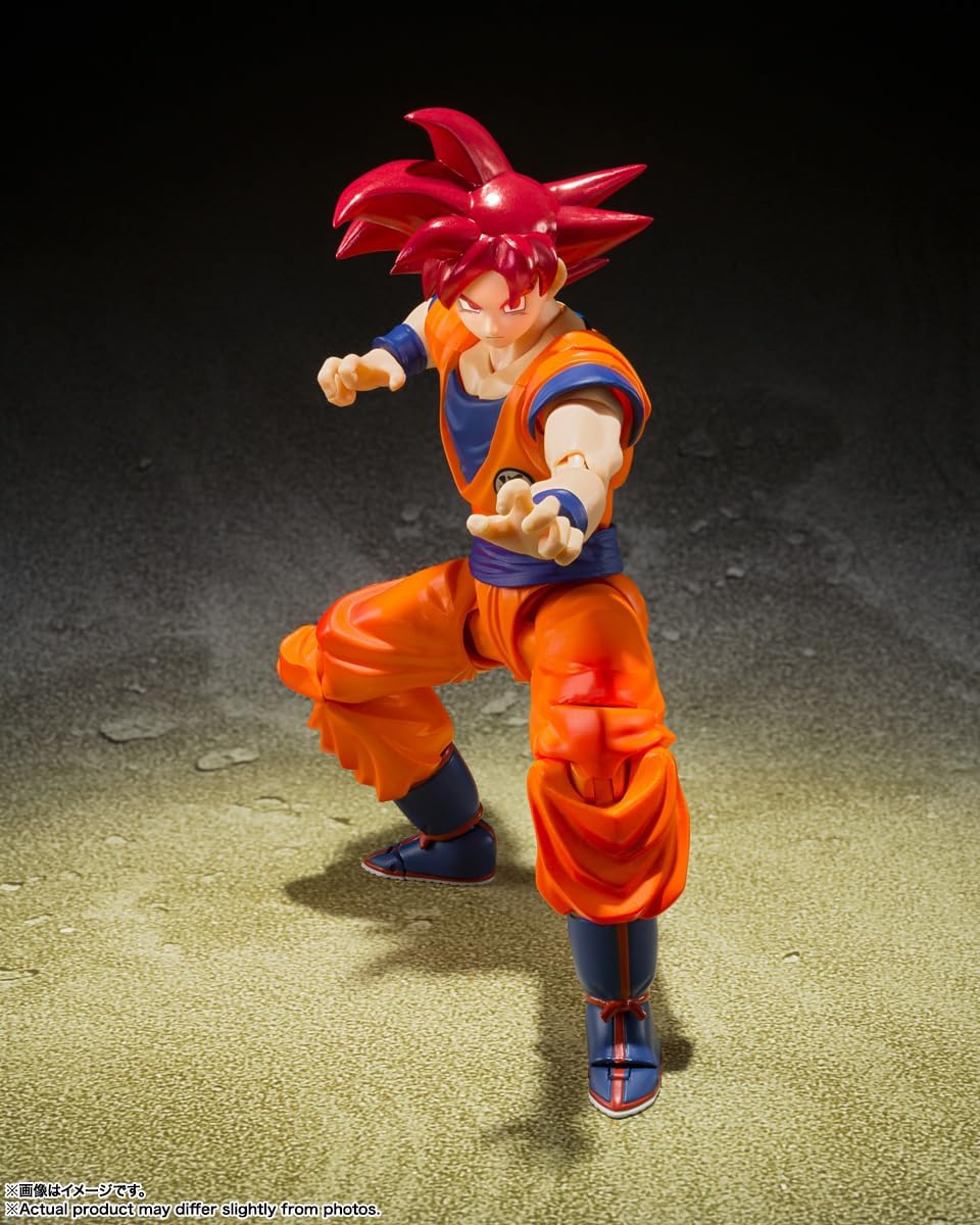Bandai SHF Super Saiyan God Son Goku Saiyan God - Image 3