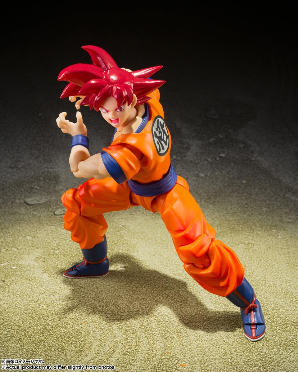 Bandai SHF Super Saiyan God Son Goku Saiyan God - Image 4