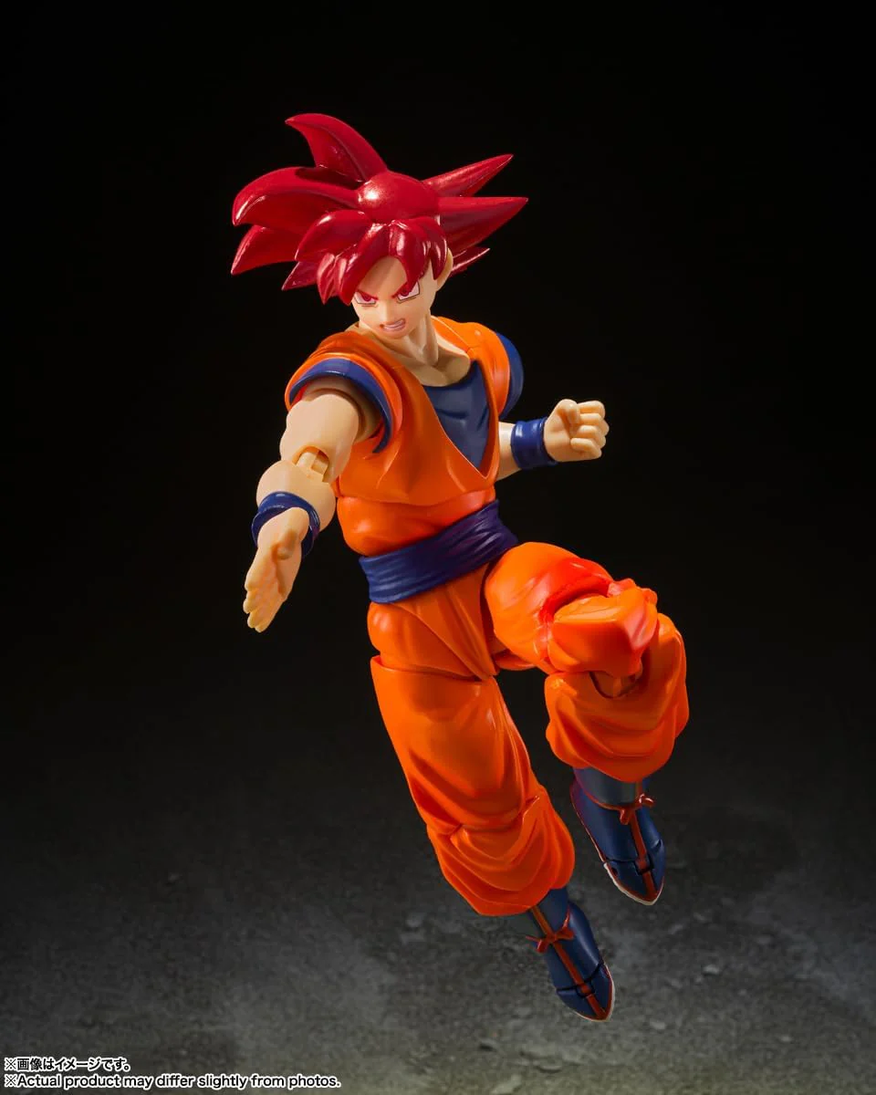 Bandai SHF Super Saiyan God Son Goku Saiyan God - Image 7