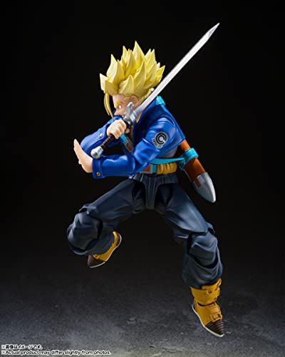 BANDAI SPIRITS(バンダイ スピリッツ) S.H.フィギュアーツ ドラゴンボールZ スーパーサイヤ人トランクス-未来から来た少年- 約140mm PVC&ABS製 塗装済み可動フィギュア - Image 2
