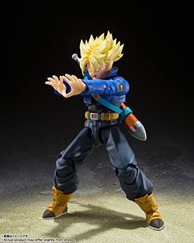 BANDAI SPIRITS(バンダイ スピリッツ) S.H.フィギュアーツ ドラゴンボールZ スーパーサイヤ人トランクス-未来から来た少年- 約140mm PVC&ABS製 塗装済み可動フィギュア - Image 6