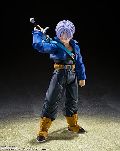 BANDAI SPIRITS(バンダイ スピリッツ) S.H.フィギュアーツ ドラゴンボールZ スーパーサイヤ人トランクス-未来から来た少年- 約140mm PVC&ABS製 塗装済み可動フィギュア - Image 7