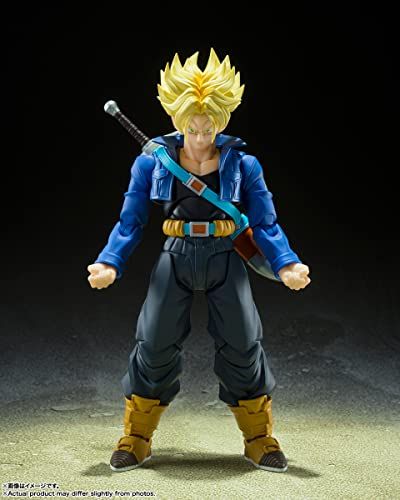BANDAI SPIRITS(バンダイ スピリッツ) S.H.フィギュアーツ ドラゴンボールZ スーパーサイヤ人トランクス-未来から来た少年- 約140mm PVC&ABS製 塗装済み可動フィギュア - Image 8